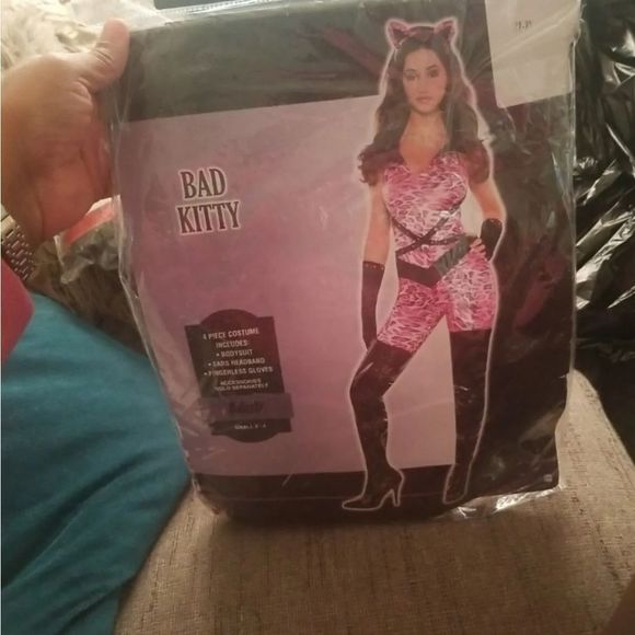 Amscan Pink Leopard Costume with Black Accents - Picture 6 of 8